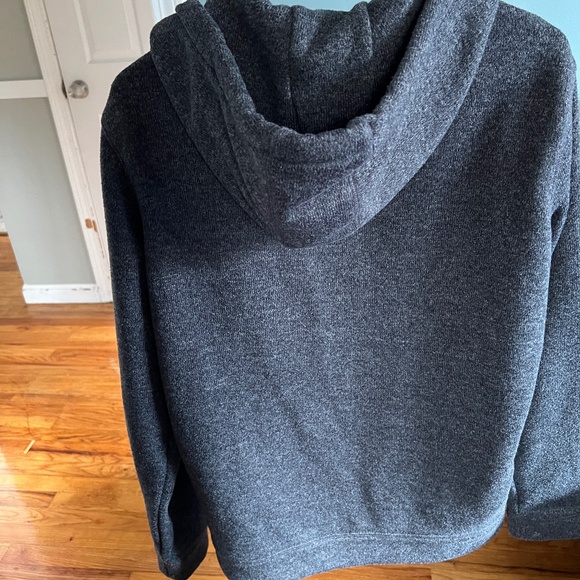 Quiksilver Hooded Zip-up Sweatshirt Grey Heather Men's Small - Picture 3 of 4